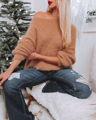 Belfair Fuzzy Knit Sweater - Light Mocha - FINAL SALE InsStreet