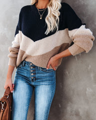 Bia Chevron Knit Sweater InsStreet