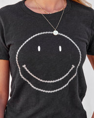 Big Smile Cotton Tee - Black InsStreet