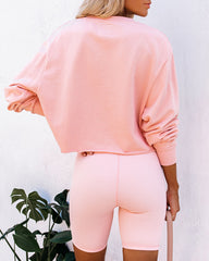 Bodywork Cotton Cutoff Pullover - Peach - FINAL SALE InsStreet