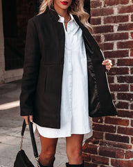 Bonjour Pocketed Coat - Black - FINAL SALE InsStreet