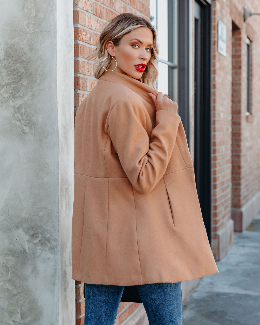 Bonjour Pocketed Coat - Camel - FINAL SALE InsStreet