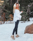 Bonnie Cotton Relaxed Knit Sweater - White - FINAL SALE InsStreet