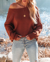 Bonnie Cotton Relaxed Knit Sweater - Camel - FINAL SALE InsStreet