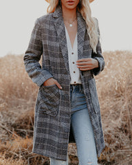 Boulder Pocketed Plaid Coat InsStreet