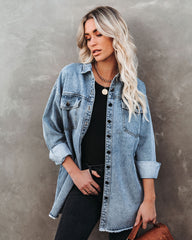 Boyd Pocketed Denim Shacket InsStreet