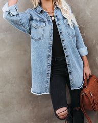 Boyd Pocketed Denim Shacket InsStreet