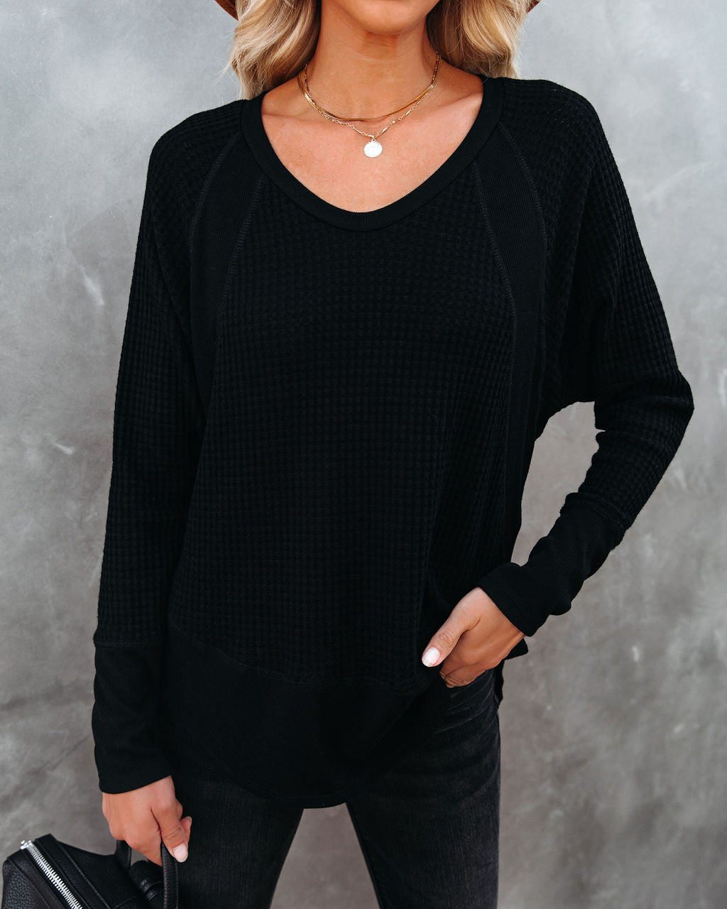 Breckenridge Thermal Contrast Top - Black Ins Street