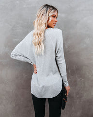 Breckenridge Thermal Contrast Top - Heather Grey Ins Street