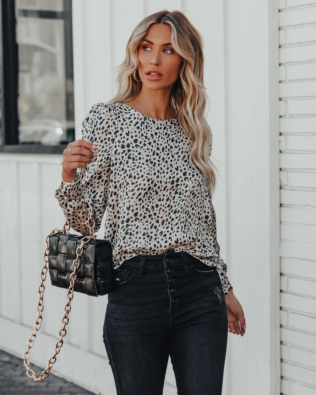 Bristol Animal Print Blouse Ins Street