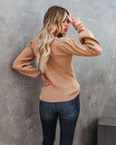 Bubble Over Ribbed Knit Sweater - Coffee - FINAL SALE Ins Street