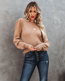 Bubble Over Ribbed Knit Sweater - Coffee - FINAL SALE Ins Street