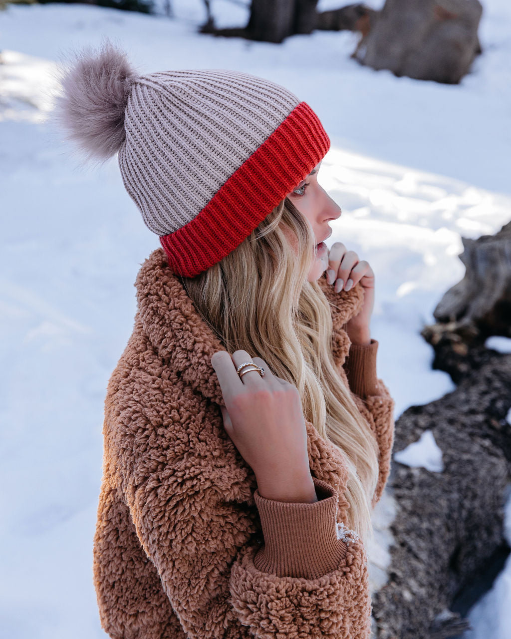 Buddy Pom Beanie - Muted Blush - FINAL SALE Ins Street