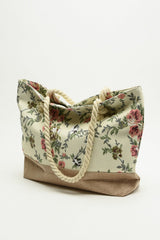 Justin Taylor Floral Rope Handle Tote Ins Street