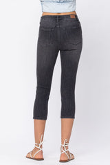 Mid-Rise Cuffed Skinny Capri Jeans Ins Street