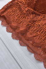 Lace Scalloped Crisscross Strap Bralette Ins Street
