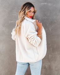 Cabin Pocketed Fleece Jacket - Ivory Ins Street