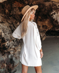 Calabasas Lace Cover-Up Dress - Off White Ins Street