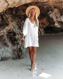 Calabasas Lace Cover-Up Dress - Off White Ins Street