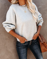 Campfire Knit Sweater - Heather Grey Ins Street