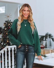 Campfire Knit Sweater - Hunter Green - FINAL SALE Ins Street