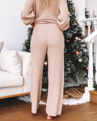 Candlelight Cotton Pocketed Ribbed Pants - Beige Ins Street