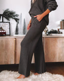 Candlelight Cotton Pocketed Ribbed Pants - Charcoal - FINAL SALE Ins Street