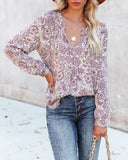 Cantwell Printed Shimmer Damsel Blouse - FINAL SALE Ins Street