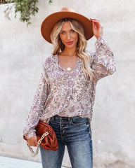 Cantwell Printed Shimmer Damsel Blouse - FINAL SALE Ins Street