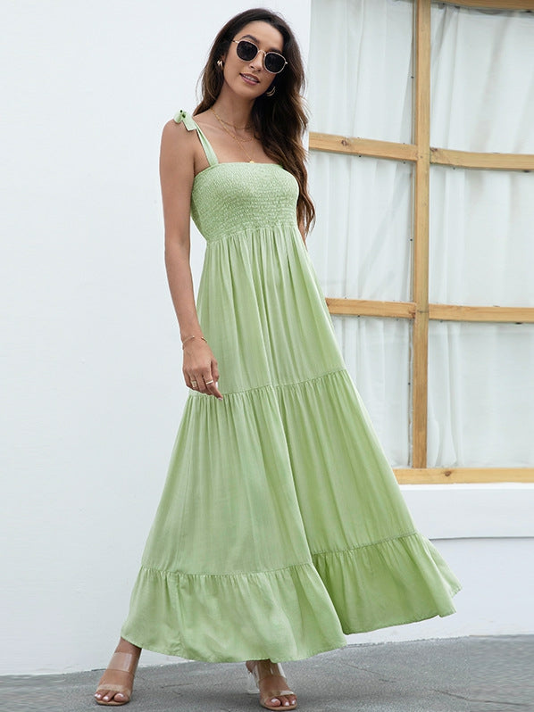 Strapless Tube Top Casual Dress Ins Street
