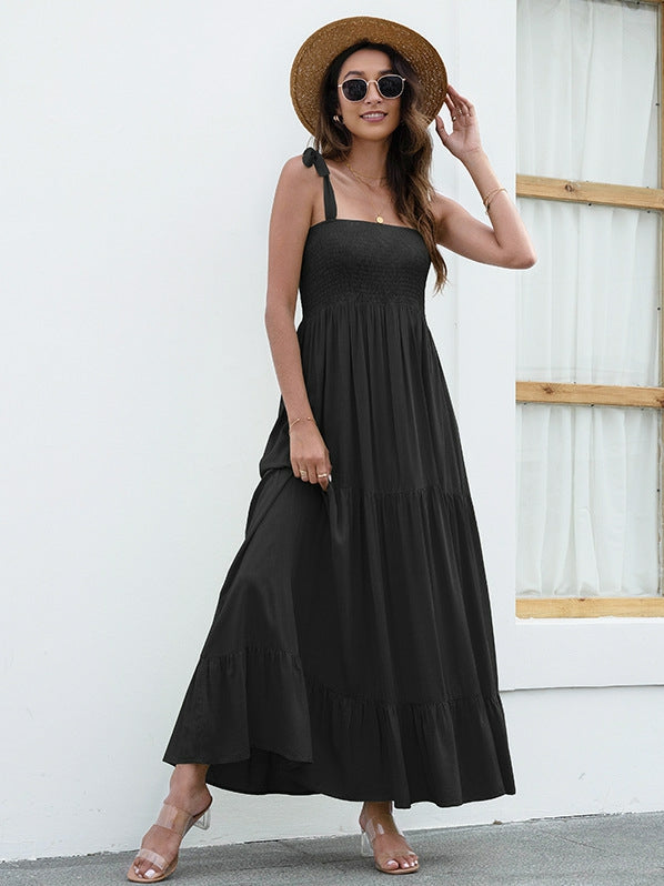 Strapless Tube Top Casual Dress Ins Street