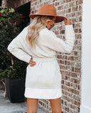 Carnaby Belted Cable Knit Cardigan - Cream - FINAL SALE Ins Street