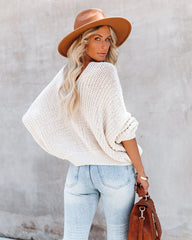 Carry On Knit V-Neck Sweater - Almond - FINAL SALE Ins Street