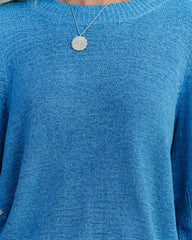 Carter Puff Sleeve Knit Top - Blue Ins Street