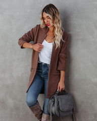 Catalog Pocketed Coat - Mocha Ins Street