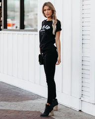 CBGB Cotton Distressed Tee - Black Ins Street