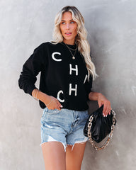 Cha Cha Cotton Pullover - Black Ins Street