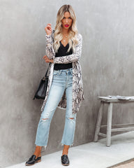 Charmer Snake Print Cardigan - FINAL SALE Ins Street