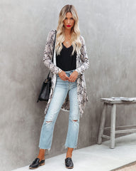 Charmer Snake Print Cardigan - FINAL SALE Ins Street