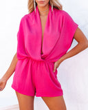 Chicka Pocketed Romper - Pink Ins Street