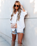 Chrissy Cotton Relaxed Button Down Shirt ACOA-001