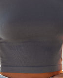Ciara Seamless Crop Top - New Grey BY T-001