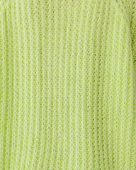 Claudine Knit Cardigan - Lime Green - FINAL SALE DEE-001