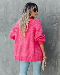 Claudine Knit Cardigan - Pink DEE-001