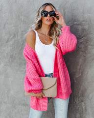 Claudine Knit Cardigan - Pink DEE-001