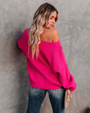 Claus For Celebration Boat Neck Sweater - Hot Pink - FINAL SALE &MER-001