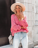 Cole Valley Chenille Sweater - Bubblegum Pink - FINAL SALE POL-001