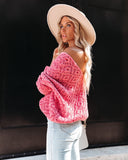 Cole Valley Chenille Sweater - Bubblegum Pink - FINAL SALE POL-001