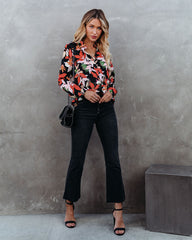 Come On Darling Floral Button Down Blouse - FINAL SALE FATE-001