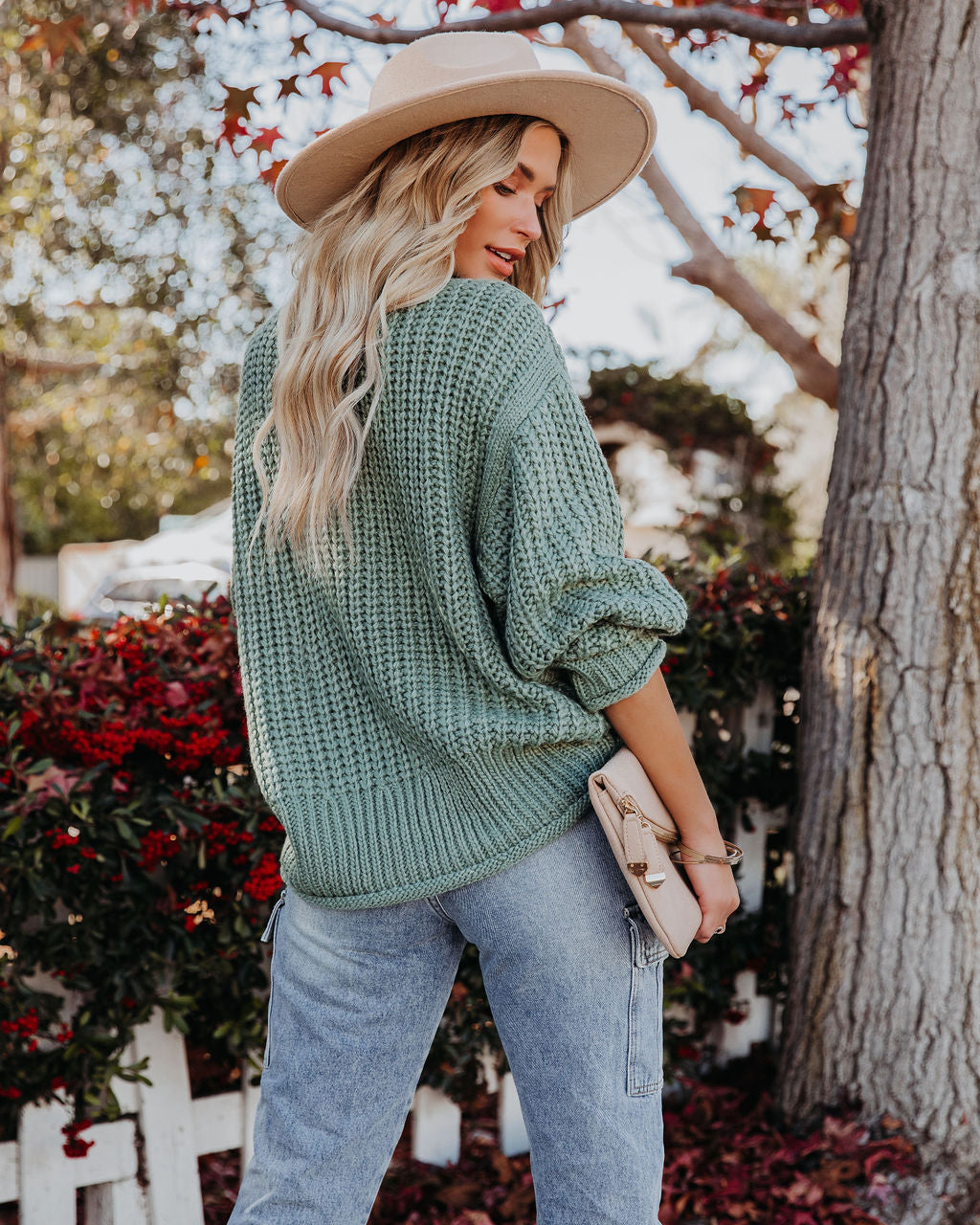 Connie Turtleneck Knit Sweater - Powder Green - FINAL SALE – InsStreet